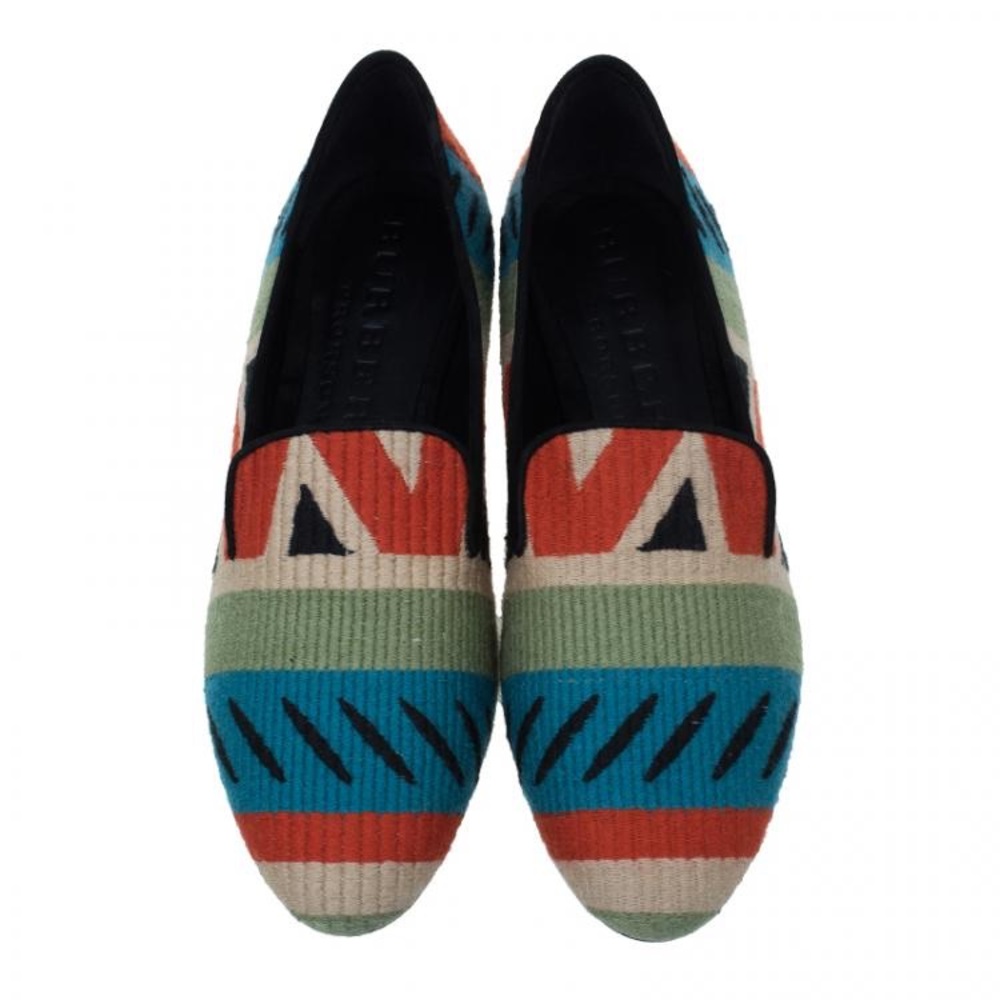 Burberry Multicolor Aztec Loafers - Picture 9 of 9